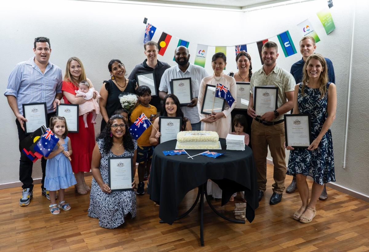 Australia Day 2023 new citizens photo