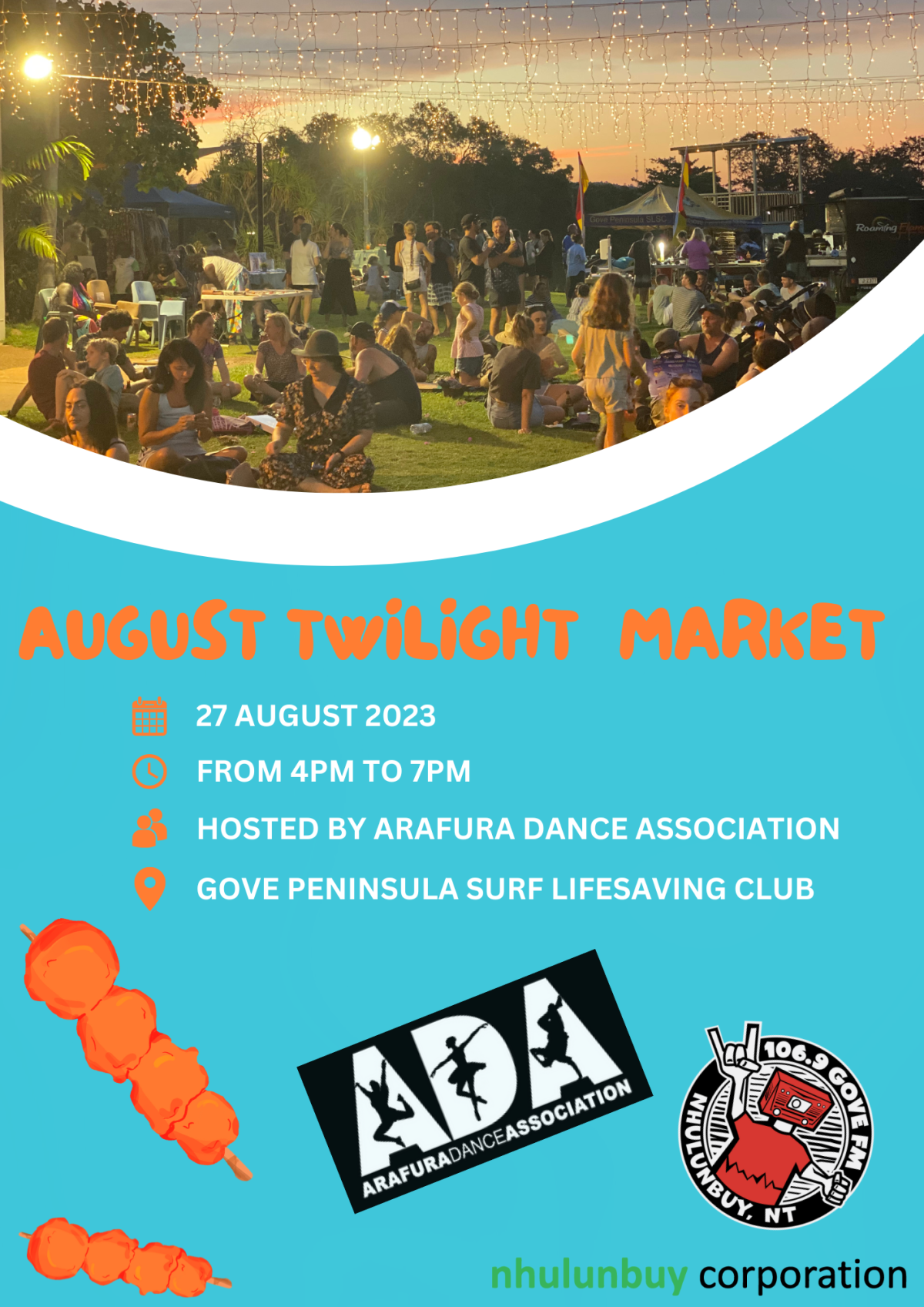 August 2023 Market poster