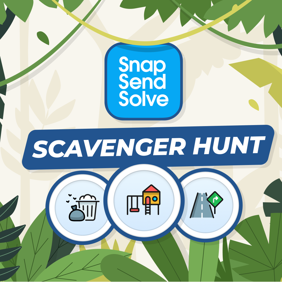Snap Send Solve Scavenger hunt promo