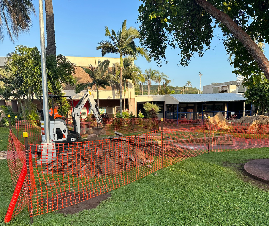 Nhulunbuy Town Centre concreting