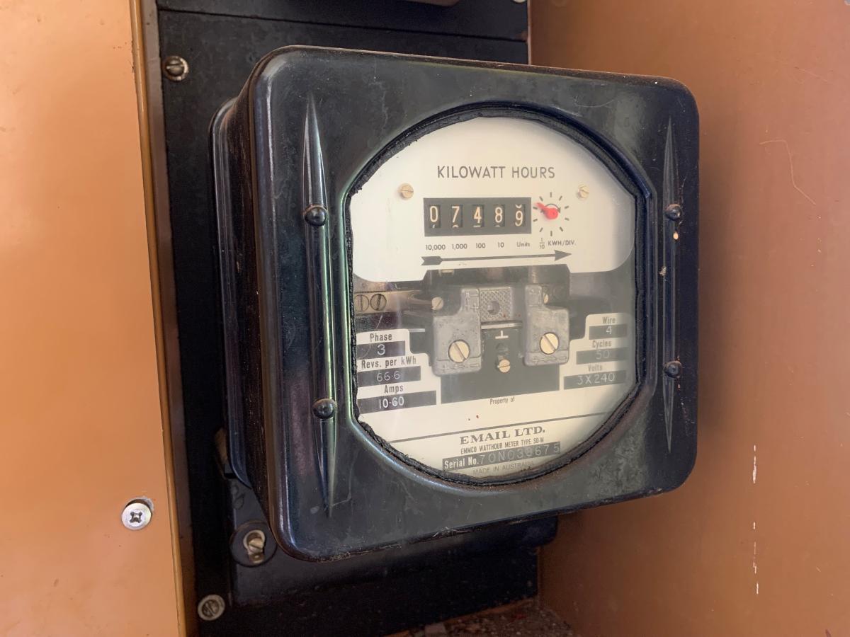Electricity meter photo