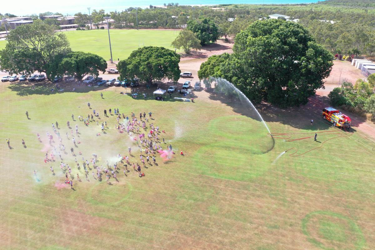 Colour run on Hindle Oval