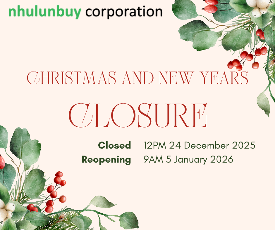 Christmas and New Years closure 2026