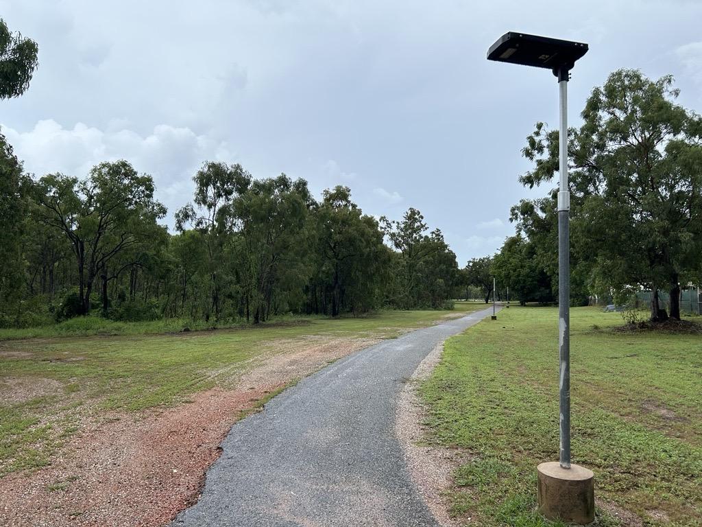 Bike track lighting - near Beagle Circuit