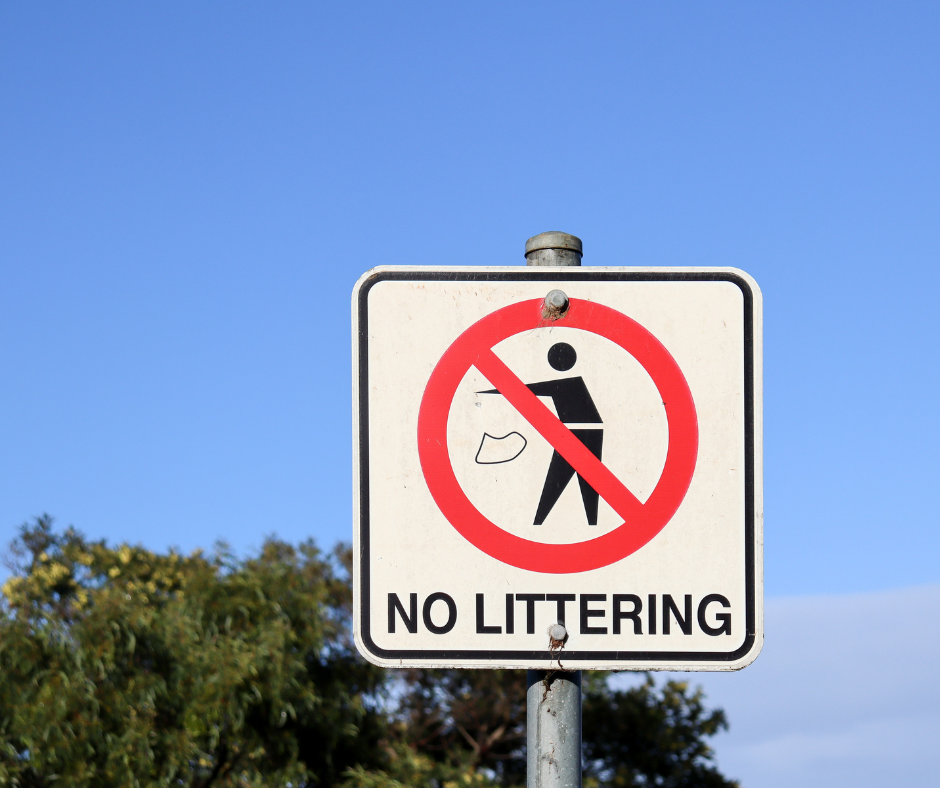 No littering sign