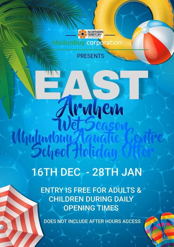 Poster for NAC regarding free pool access