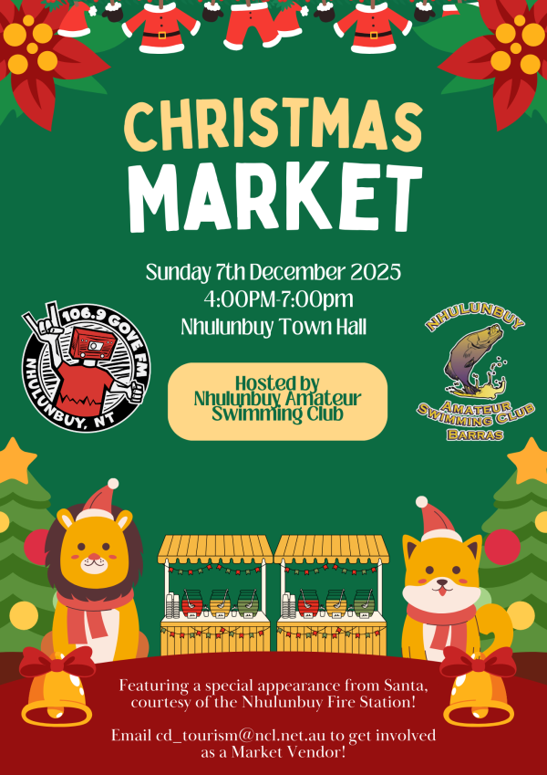 2025 Christmas Community Markets poster