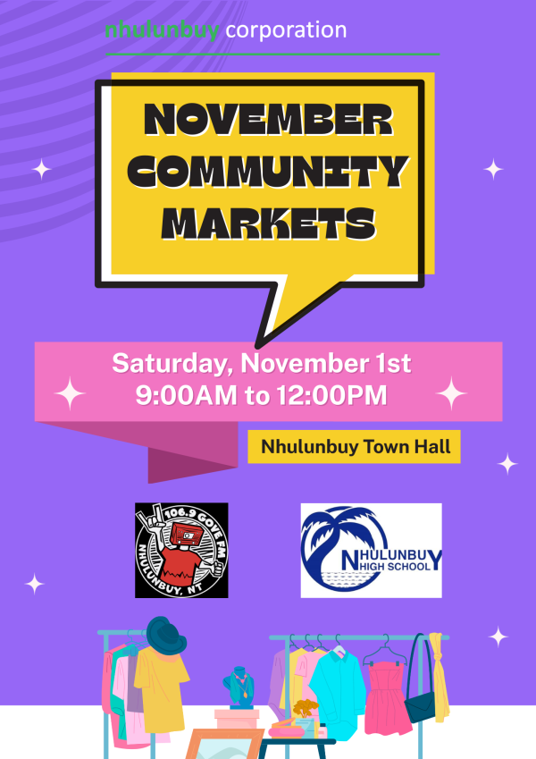 November 2025 Community Market poster