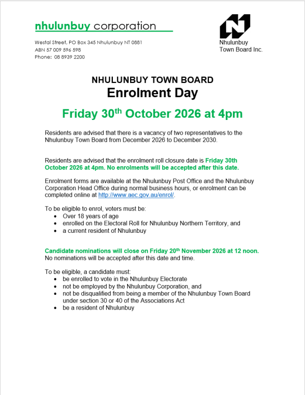 Enrolment Dec 2026