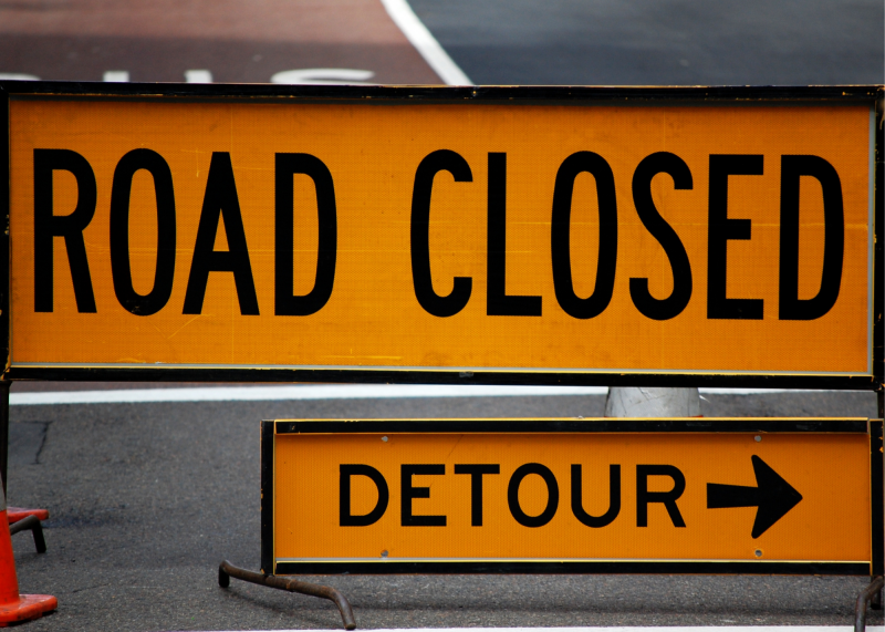 road closed