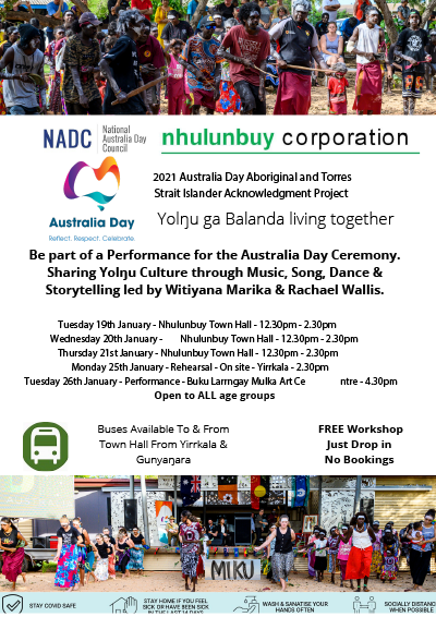2021 Australia Day Aboriginal and Torres Strait Islander Acknowledgment Project | Nhulunbuy ...