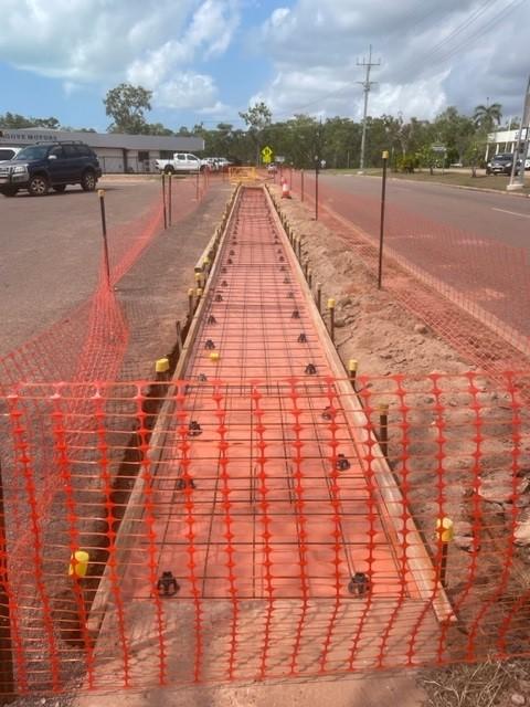 Arnhem Road footpath works 2023