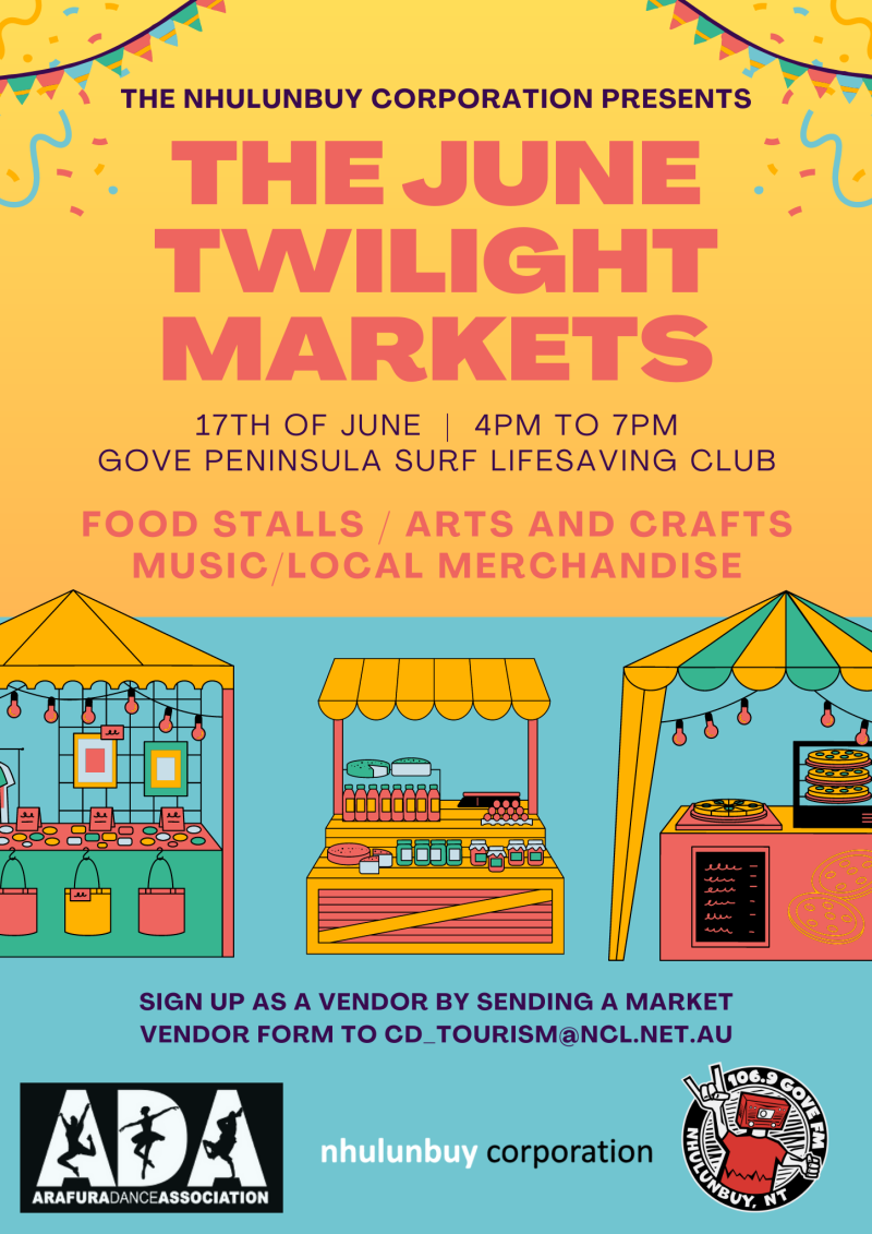 June Community Market poster