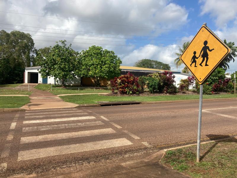 Nhulunbuy High School pedestrian crossing