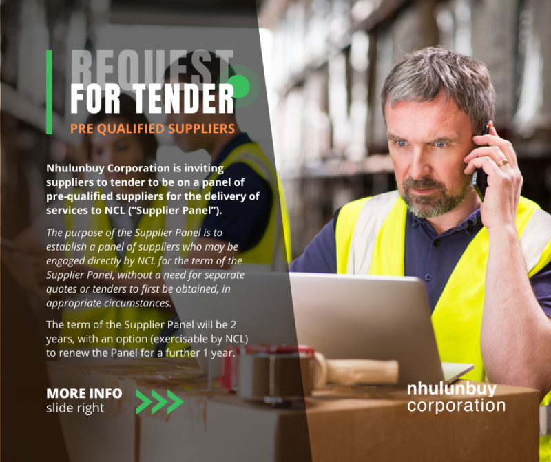 Request for tender - pre-qualified suppliers