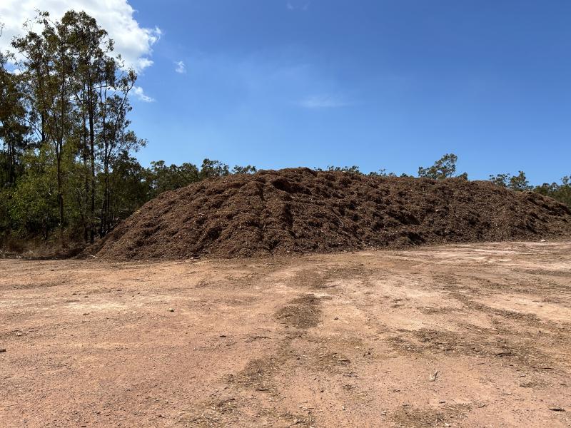 WMF mulch pile